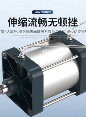 大缸径气缸大全大推力重型小型气动SC125/160/200/250X50X100X150