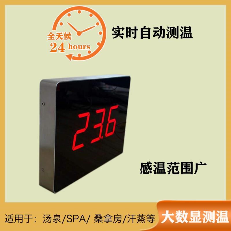 鱼缸探头测温计热水数显温度计防水不锈钢高精度洗澡水温显示器