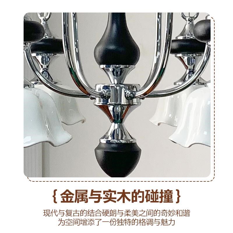 法式复古风客厅吊灯南洋风中古卧室吊灯现代手工陶瓷餐厅星辉吊灯