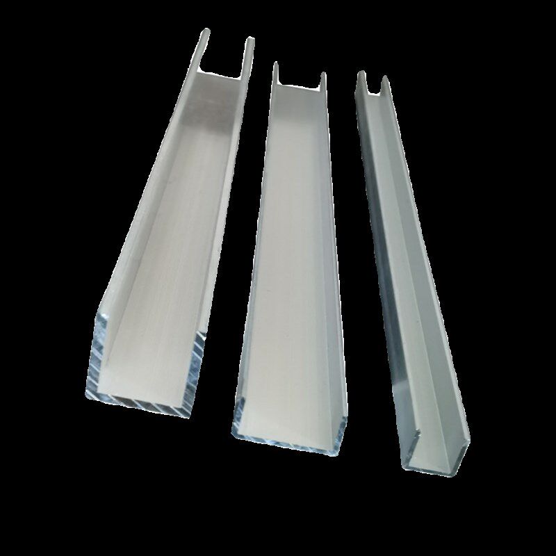 铝合金U型槽20*20*3内宽14mm导轨凵型铝槽铝型材玻璃卡槽U形槽铝