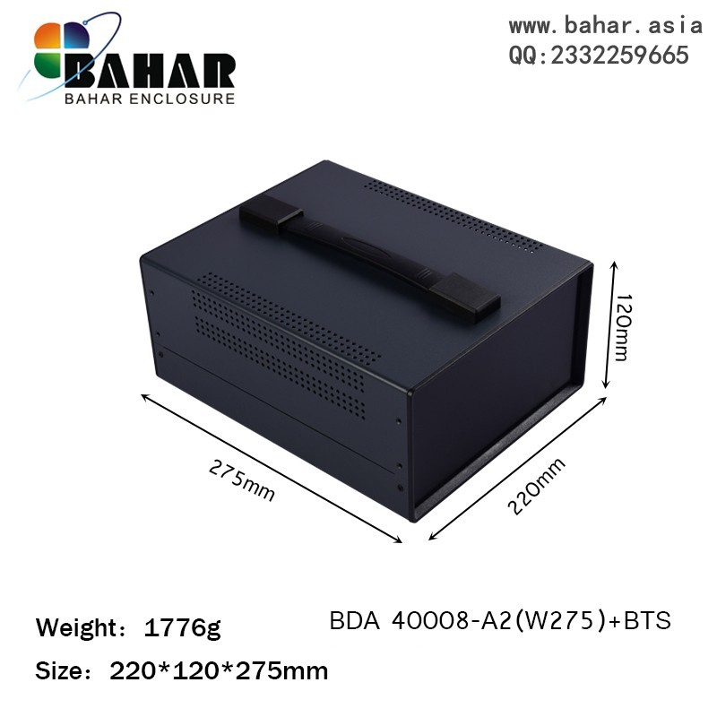 巴哈尔壳体ABS塑料面板DIY仪表机箱设备铁外壳BDA40008-(W275)BTS