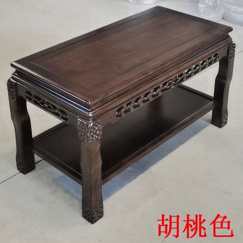 北方老榆木泰山石架超称重鱼缸架盆景架实木花架客厅沙发边几茶几