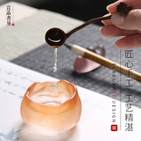 宣品书房创意琉璃彩色水盂水丞水滴砚台研磨初学者书画用品桌面摆