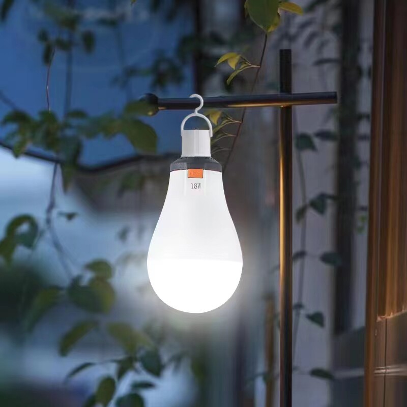 LED智能自动充电灯泡家用停电应急备用灯E27螺口节能锂电池照明灯