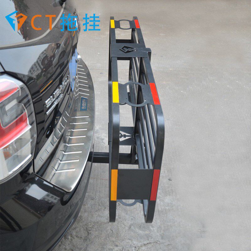 汽车拖车杠方口折叠行李架车载后托框行李框旅游货篮子后背架改装