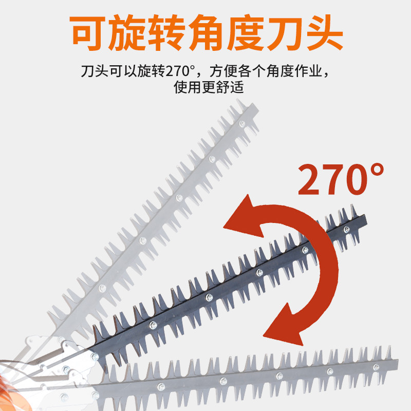 新款背负式锂电充电式小型加长型电动高枝绿篱机大功率园林修剪