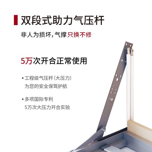 初点隐形床折叠床壁床墨菲床墙壁床正侧翻转床衣柜一体五金配件