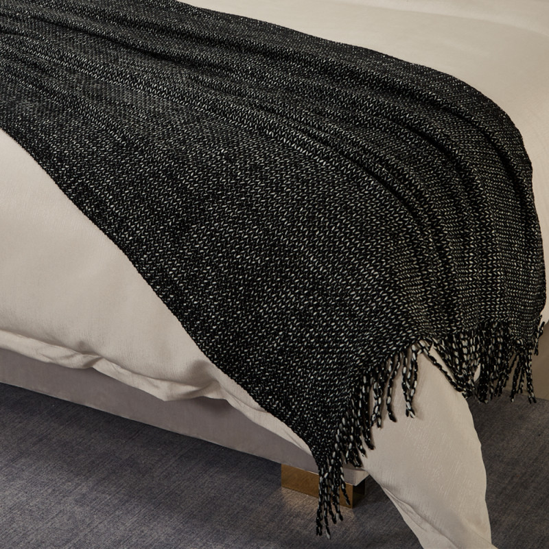 展厅样板间 家具配套床品 轻奢意式侘寂风 高端软装床品多件套 红