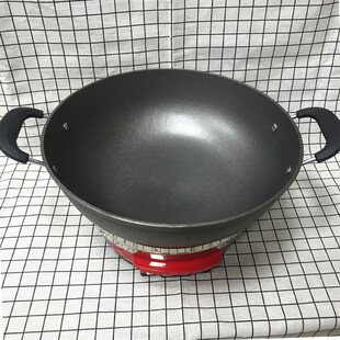包邮 隆源铸铁锅电炒锅多用一体蒸锅30cm 32cm 34 36 38 50cm