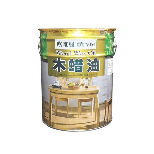 欧唯曼木蜡油胡桃色实木清油透明色防腐木蜡油擦剂木头漆大桶装