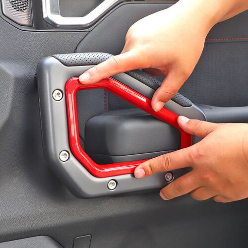 适用于23-24款捷途旅行者改装车门内拉手装饰贴扶手亮条内饰配件