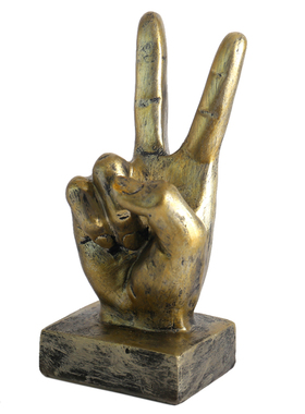 复古怀旧美式家居手势玄关客厅摆件桌面老板办公室装饰品书柜摆设