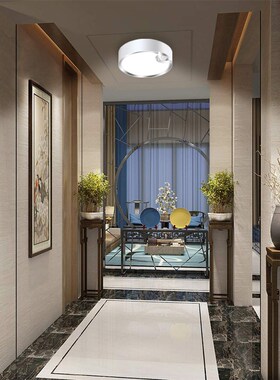 推荐圆形人体感应吸顶灯阳台灯过道灯车库灯智能家居新品