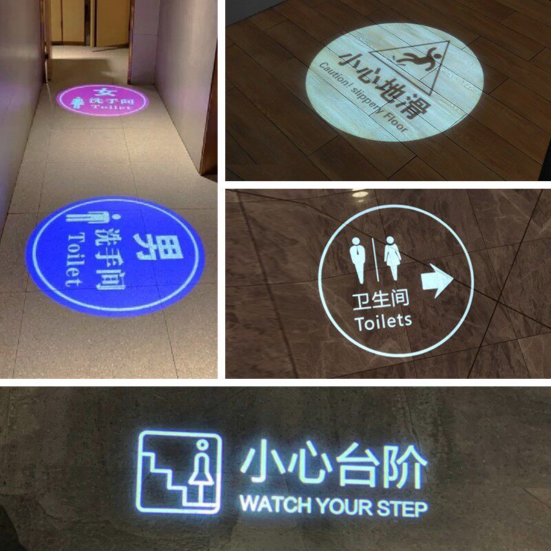 墙面投影LOGO灯酒店门牌灯定制文字射灯展厅镭射广告灯图案灯订做