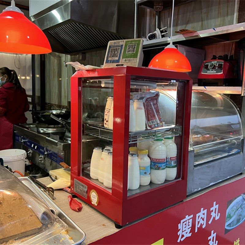 展示柜热饮牛奶饮料柜恒温小型便利店商用保温柜蛋挞展示柜热饮柜