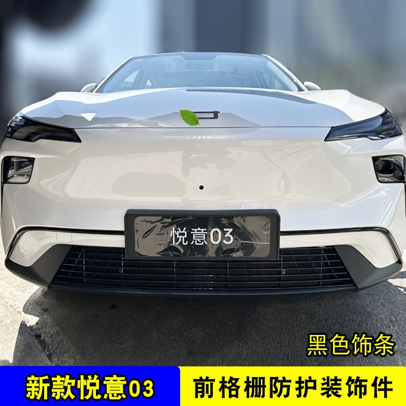 奔腾悦意03中网外观改装饰条防虫网前脸专用汽车用品配件前杠亮条