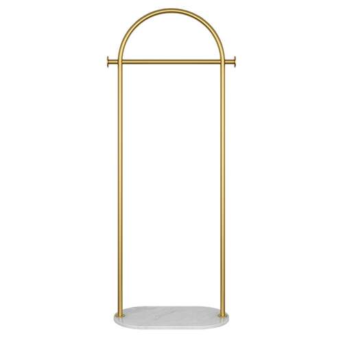 挂衣架落地卧室内衣帽架单杆式阳台晾衣架简易家用大理石衣服架子