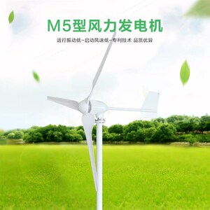1000W3000W家用小型水平轴永磁风力发电机24V48V220V户外牧区船用