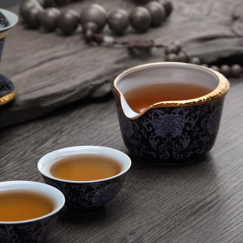 一园茶具中式套装家用茶杯陶瓷高档茶壶办公室轻奢小功夫泡茶套组