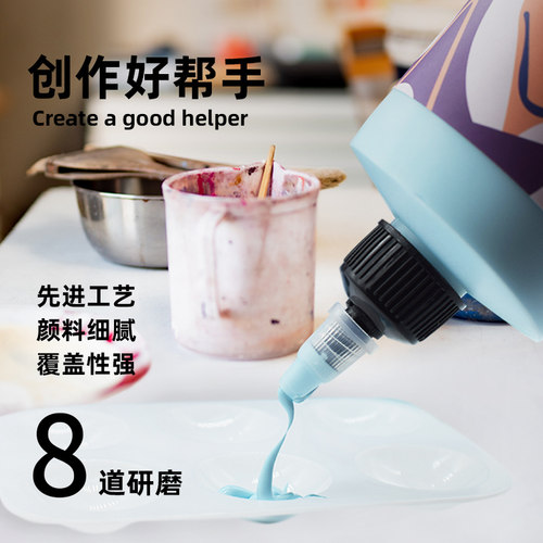 Neroli 丙烯颜料套装挤压式防水防晒不掉色儿童环保绘画颜料美术
