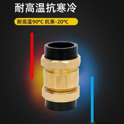 PE黄铜止回阀4/6分1寸卧式立式止阀内外丝水管道单向阀DN40/50/63