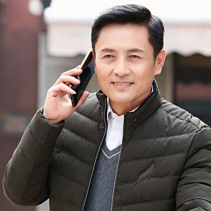 假发男式全头套中老年脱发光头白发化疗真发逼真自然舒适男士假发