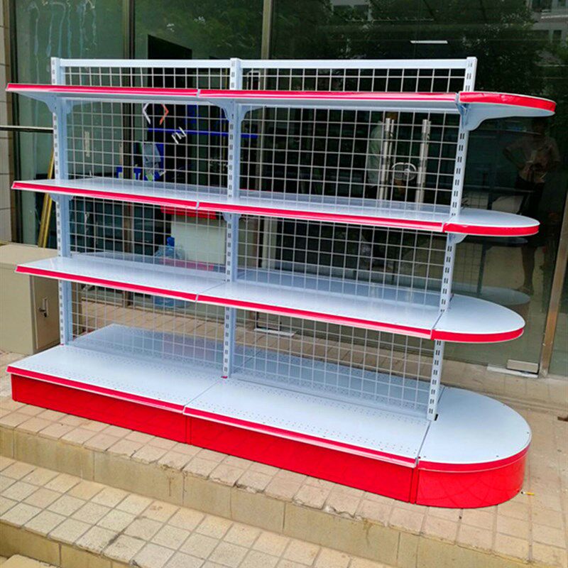 超市货架展示架商用便利店零食文具小卖部多层置物架多功能单双面