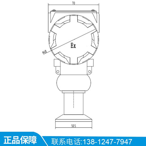 PCM400F 50.5KF卫生型压力变送器 卫生型快装压力变送器 传感器