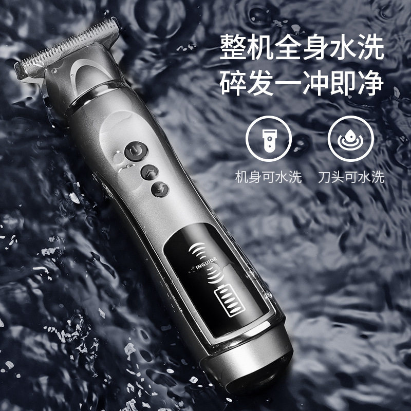 复古油头电推剪发廊专用刻痕推子光头剃头刀家用自助雕刻理发器