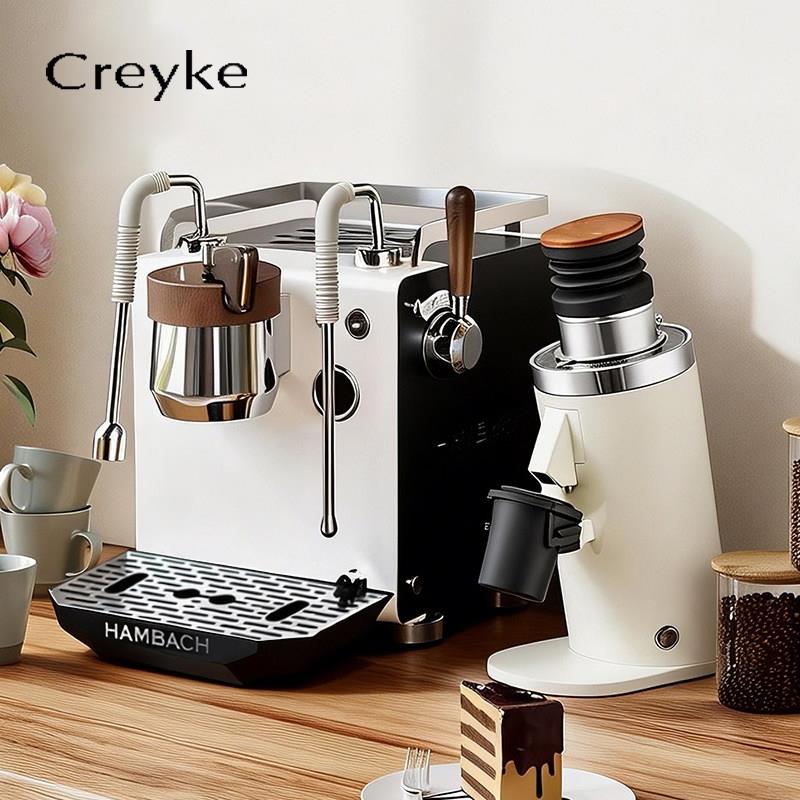 Creyke咖锐客DF64N专业家用咖啡电动磨豆粉机红钛现磨意式手冲研