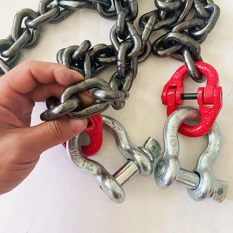 起重链条吊索具吊钢筋铁链吊链卸钢筋链条铁链子锰钢链条吊具铁链