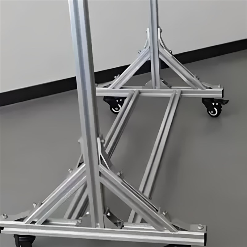 定制工业铝型材鱼缸架置物架铝合金框架工业台移动支架自动化架子