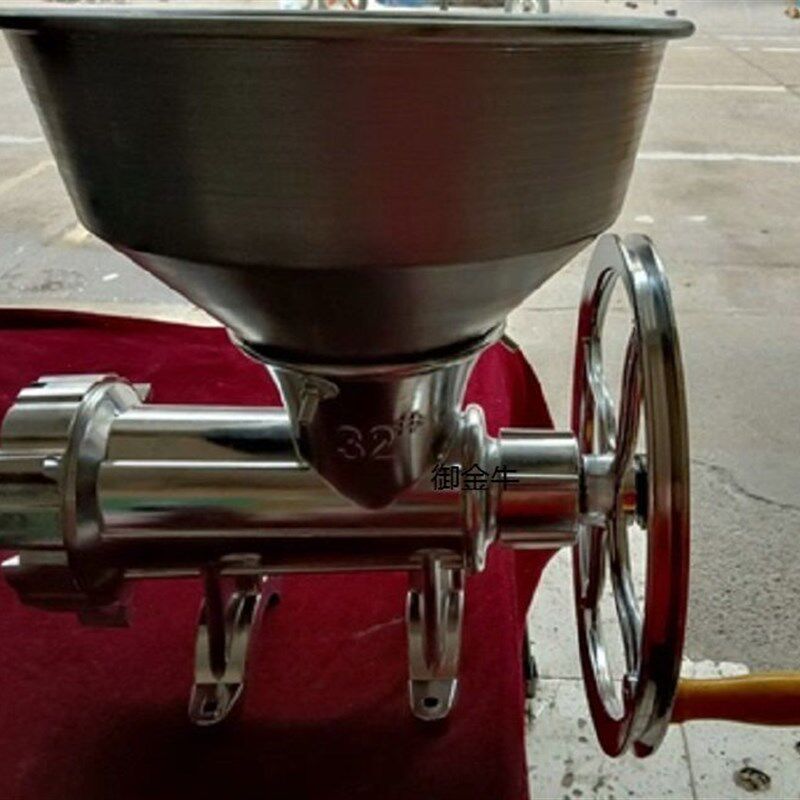 32号家用商用绞肉机铝合金绞肉机绞辣椒糍粑机绞鸡骨架手摇绞肉机
