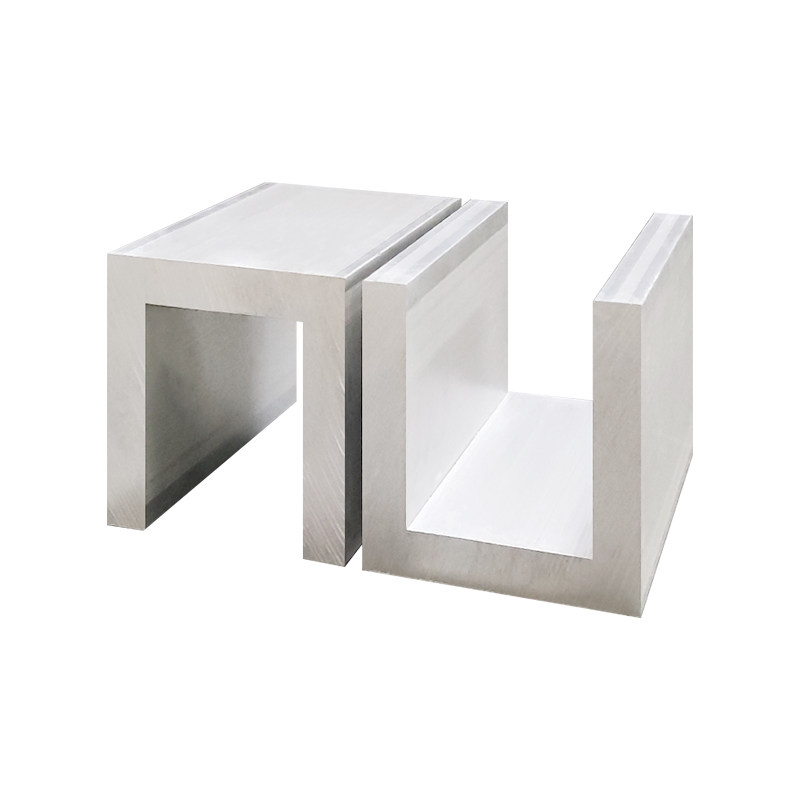 铝合金U型槽铝60*60*10mm加厚工业铝槽导轨内径40mm凹槽铝型材