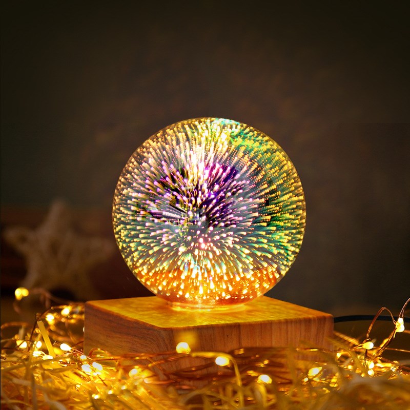 酒吧发光圆球水晶球氛围灯女生送生日礼物房间清吧个性小夜灯情侣