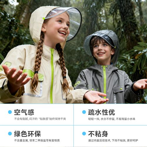 儿童雨衣小学生上学专用男女孩长款全身防暴雨初中自行车雨披