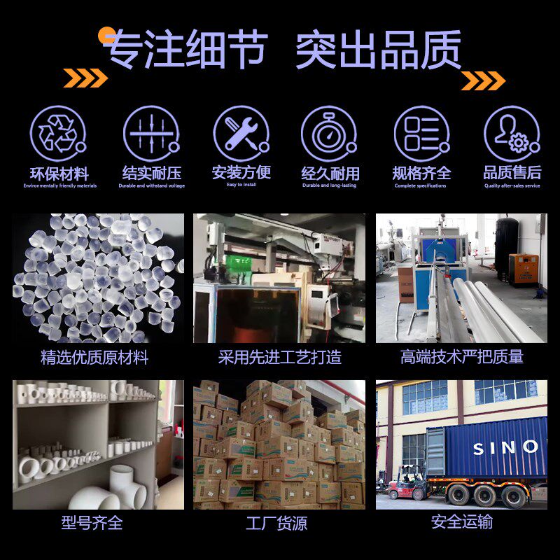 PVC屋檐雨水槽落水斗天沟接头塑料成品排水管配件房顶下水管