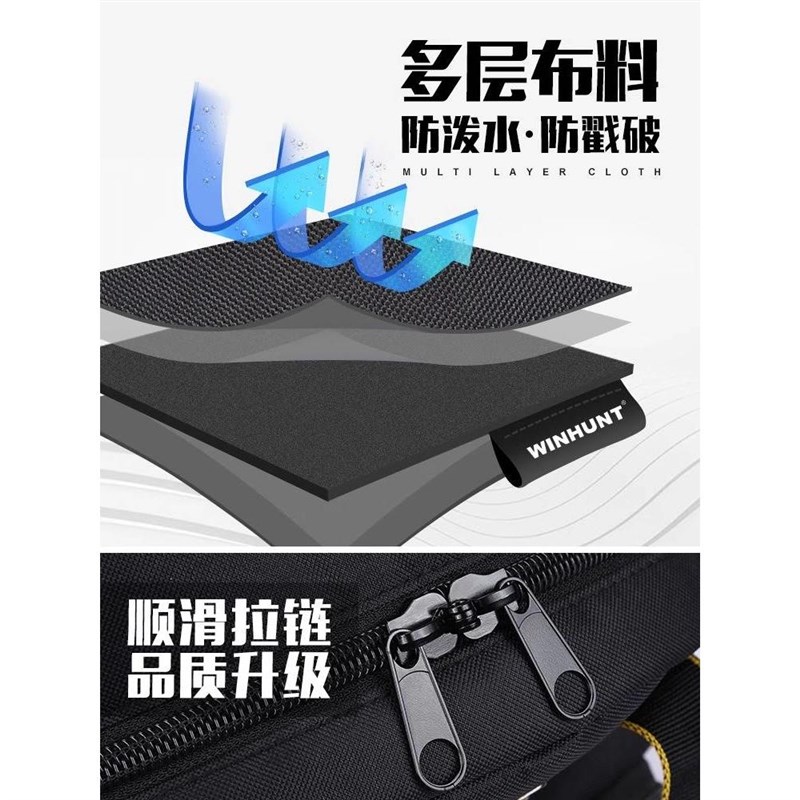 常胜客工具包结实耐用电工专用多功能加厚耐磨帆布双肩包工具背包