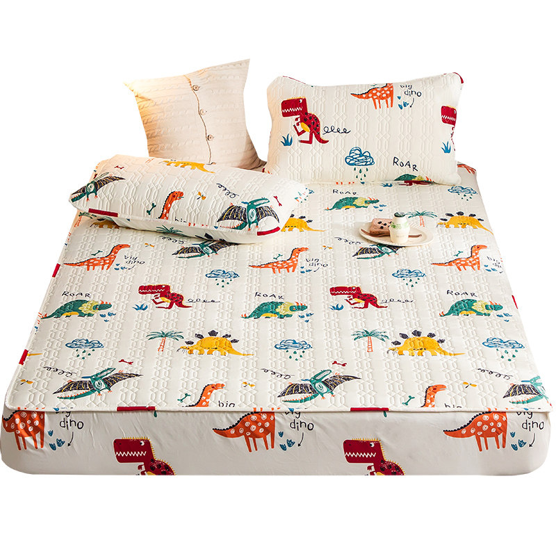 纯棉防水床笠隔尿单件全棉透气儿童防湿夹棉床罩1.2米1.8床保护套