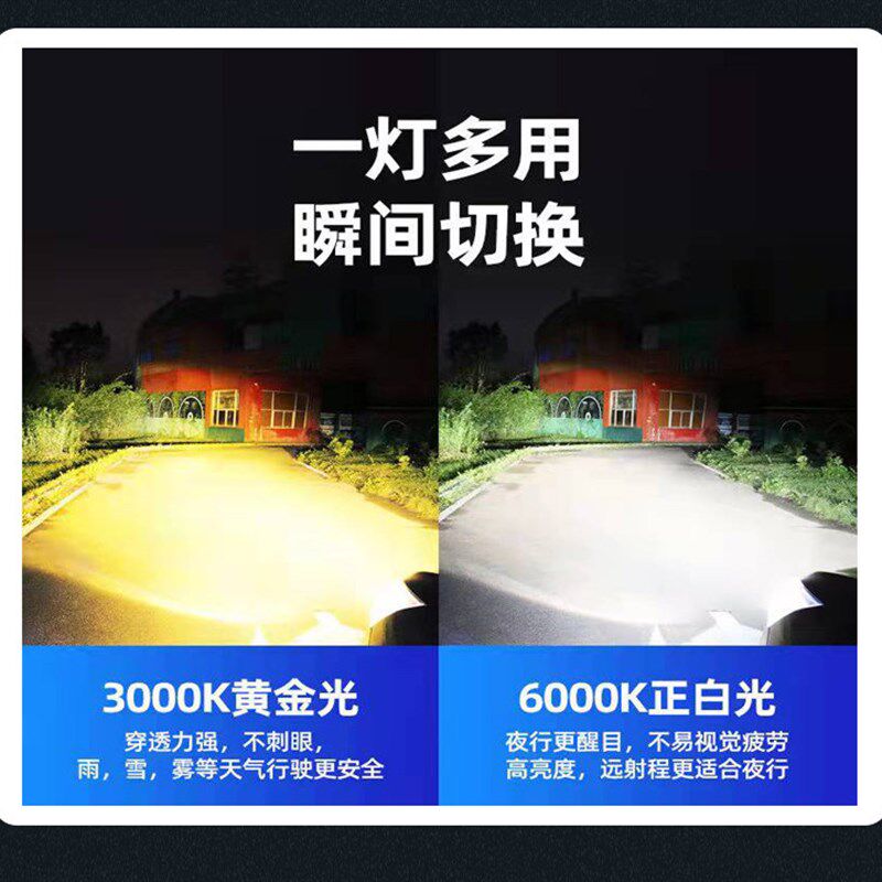 男装cg125灯12V超亮射灯电动车灯摩托车灯摩托配件摩托车led大灯