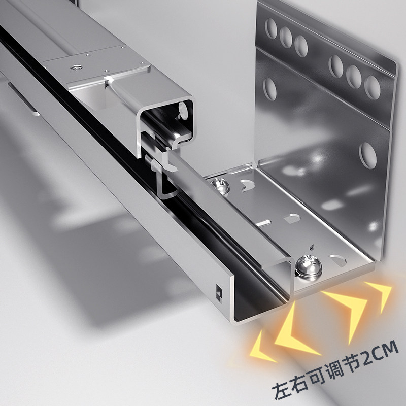 拉篮厨房整体橱柜304不锈钢双层抽屉式柜内置碗架碗碟篮?具车碗