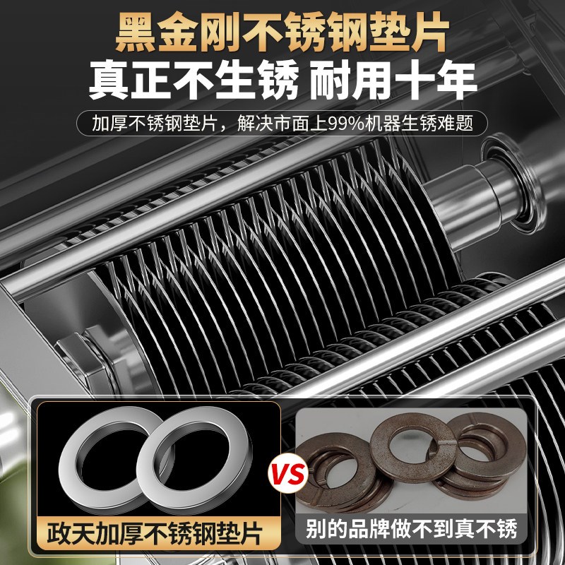 切肉机商用全自动切丝切鲜肉片机家用电动绞肉丁新款不锈钢小型