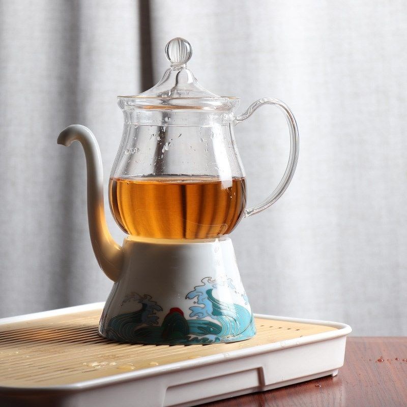 茶壶套组办公室玻璃茶杯懒人磁吸全半自动冲泡茶新款家用茶具