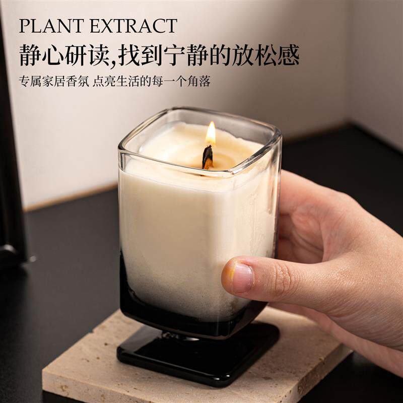 小众高级感香薰蜡烛家用卧室内大豆蜡持久留香手工氛围感摆件礼物图片
