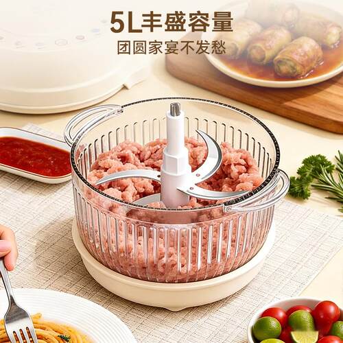 扬子电动绞肉机多功能料理和面机家用揉面全自动料理一体机碎菜