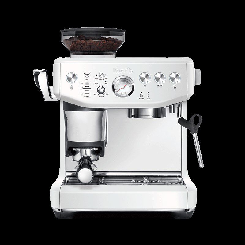 Breville/铂富BES876/878家用意式半自动咖啡机研磨萃取奶泡一体