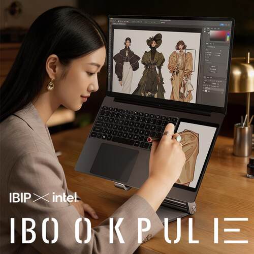 【双屏笔记本电脑】IBOOK PULE双屏幕15.6+7英寸触摸英特尔笔记本