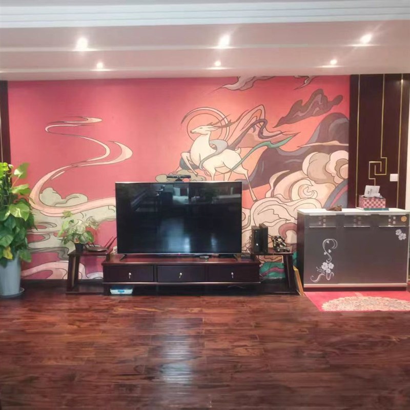 新中式护墙板电视背景墙实木烤漆客厅边框沙发床头高端装饰墙板