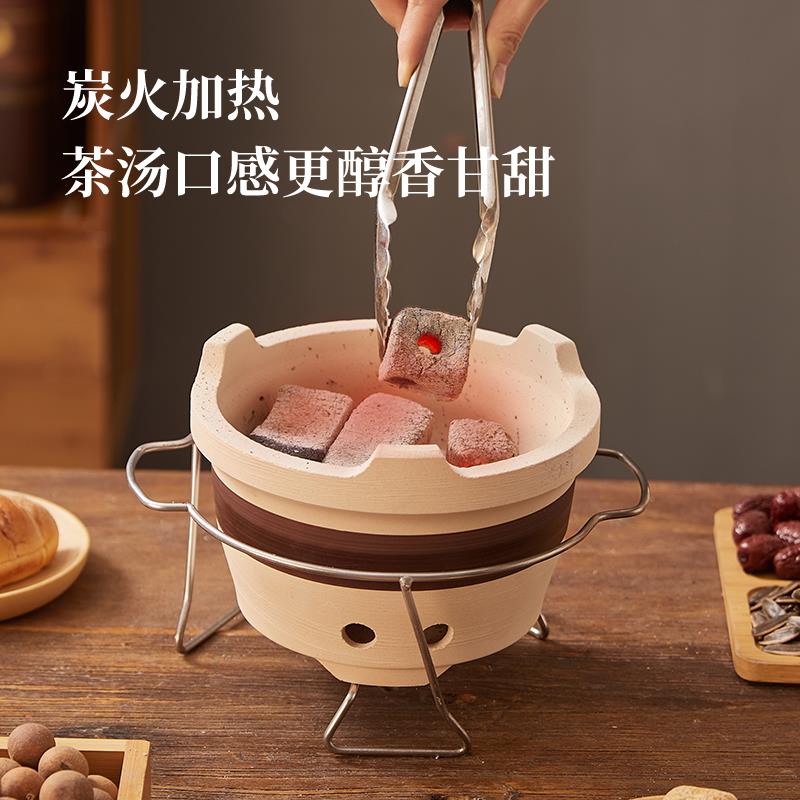 阳台围炉煮茶烤火炉套装器具全套烧烤炉子家用户外取暖烧烤架围聚