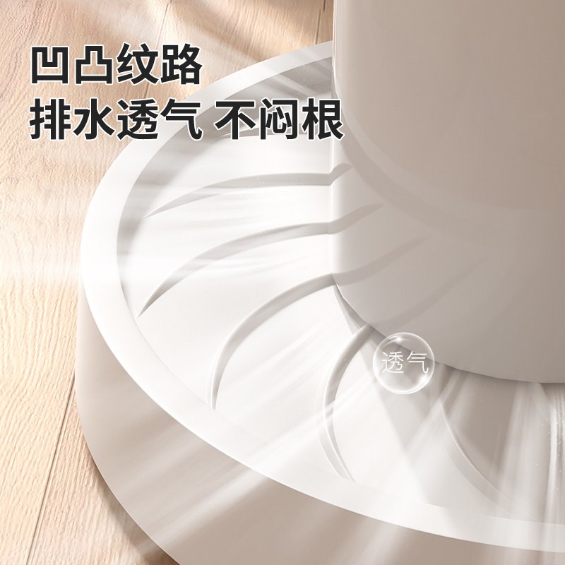 花盆托盘底座轻奢高档带接水盘大号塑料加厚绿植盆栽万向轮拖盘儿
